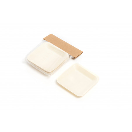 Pack 12 piatto frutta legno12x12x1,5 cm
