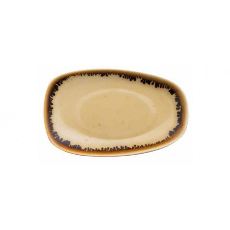 Piatto ovale ocra