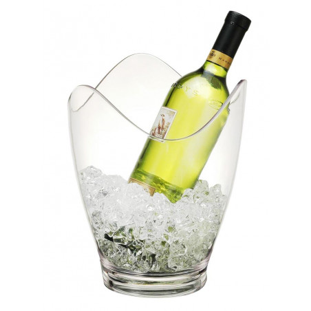 Secchio per bottiglia salsa trasparente