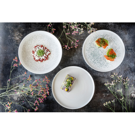 Piatto piano con bordo cm 28 Lunar