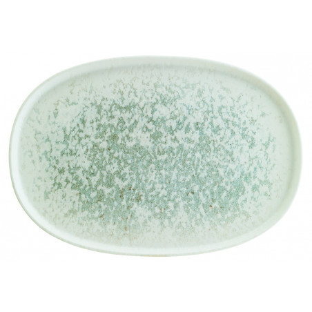 Piatto ovale con bordo cm 33,5x23 Lunar Ocean