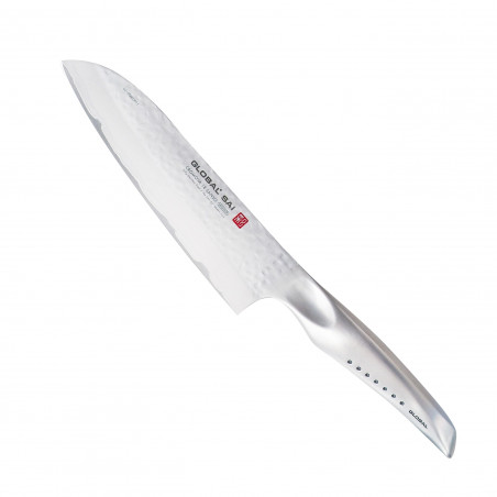 Global SAI-03 coltello Santoku 19 cm martellato professionale
