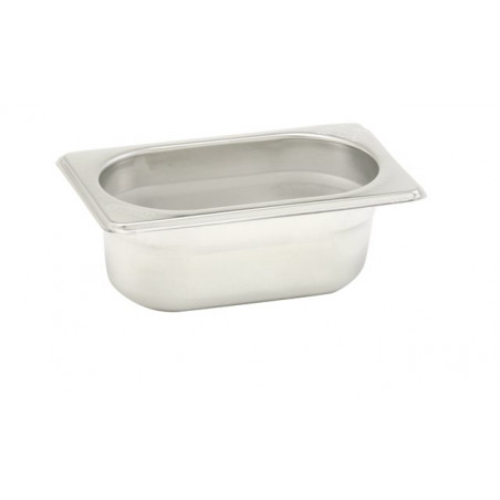 Bacinella in acciaio inox GN 1/9, varie altezze