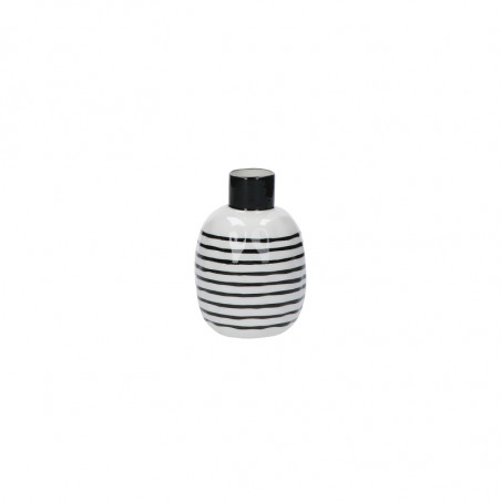 Puntinismo vaso bottiglia righe nero S