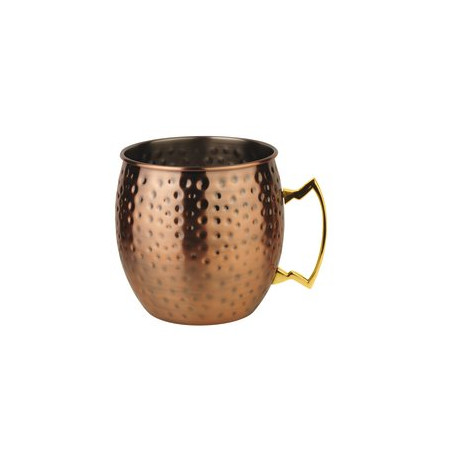 Tazza Mug Moscow Mule inox rame martellato