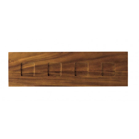 Vassoio in legno 4 posti modulo