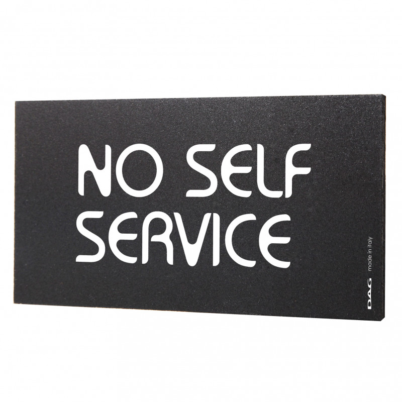 Pittogrammi No Self Service cm 8x15 da parete