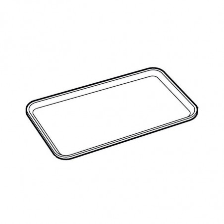 Vassoio GN 1/2 plexi bordeaux