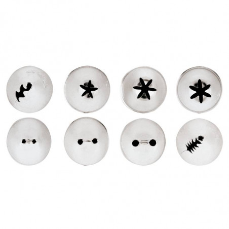 Bocchette Assortite Inox 8 pz