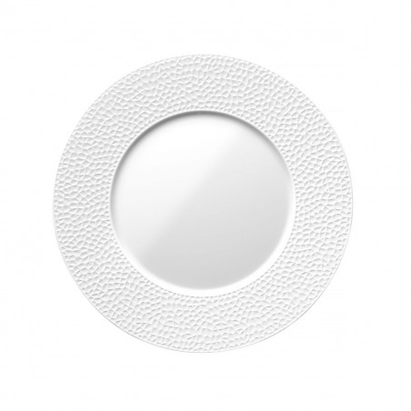 Piatto piano cm 28 Collezione "L" Fragments Bianco