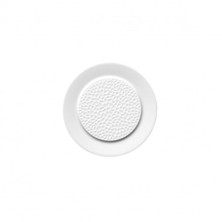 Piatto piano cm 14 Collezione "L" Fragments Bianco