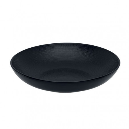 Piatto Coupe Modulo nature Black cm 25