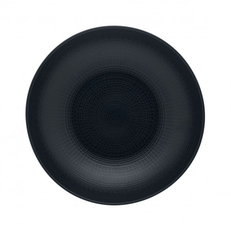 Piatto Coupe Modulo nature Black cm 25