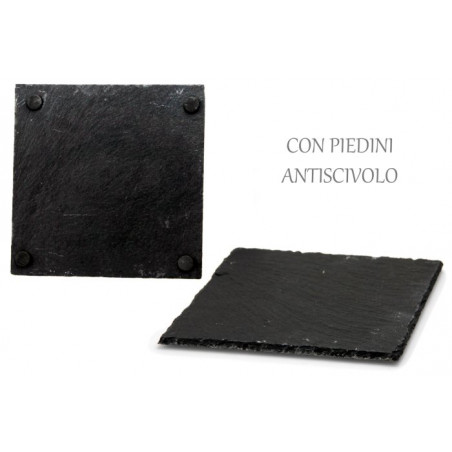 Piatto quadro in ardesia cm 30x30