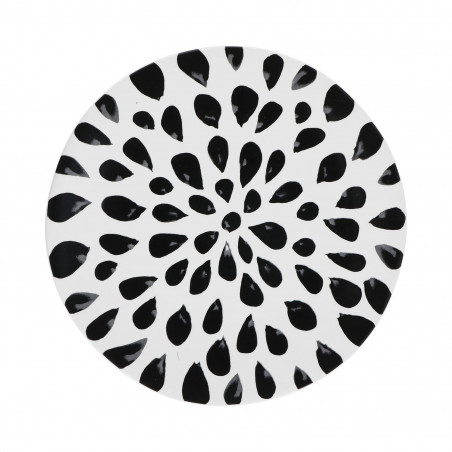 Piatto piano Noir cm 27,5 Drops