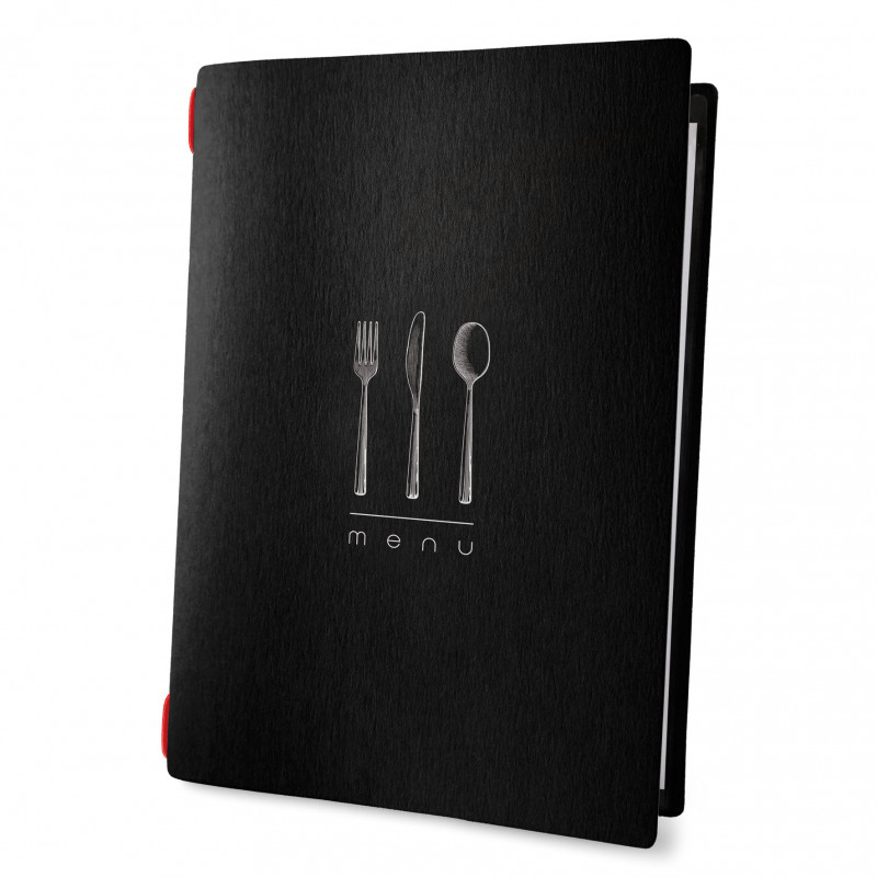 Custom A4 dinner menu eco nero