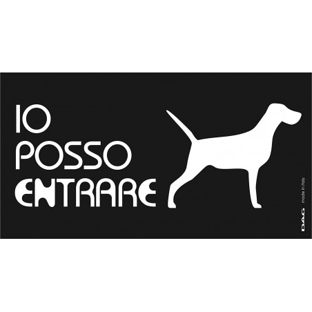 Dag Style Pittogrammi accesso cani 8x15 da parete