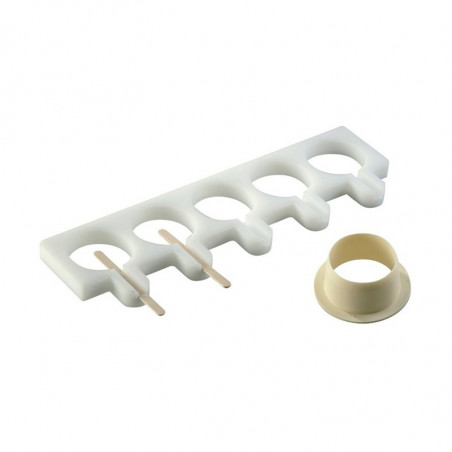 Stampo gelato tondo su stecco winter ice