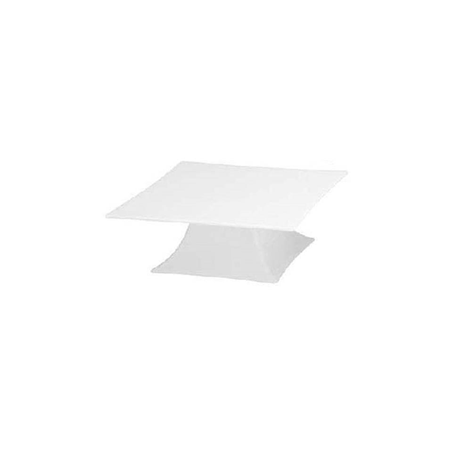 Alzata in policarbonato bianco cm 30x30