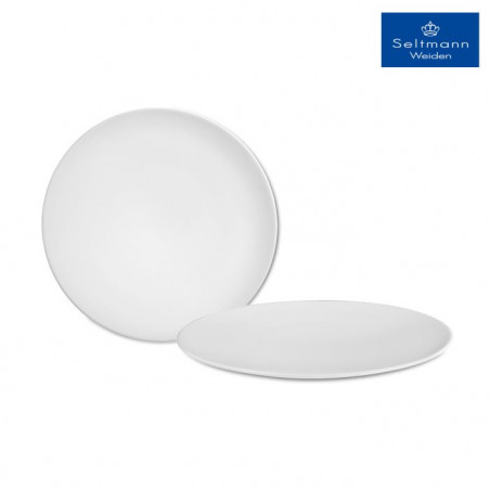 Seltmann Piatto Piano Cm 28 Coup Fine Dining Porcellana Bianco