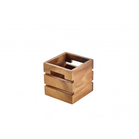 Box in legno acacia cm 12x12x12