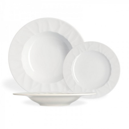 Seltmann Piatto piano cm 28 Venice Hotel Porcellana Bianco