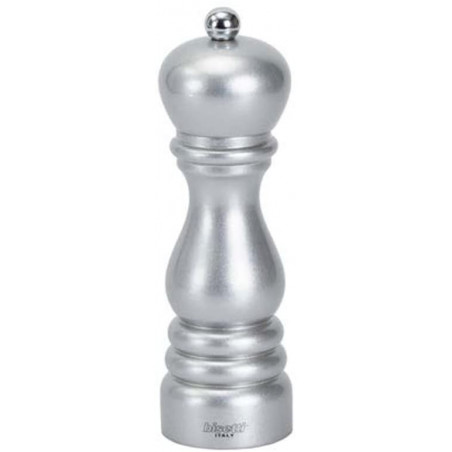 Macina pepe legno laccato argento