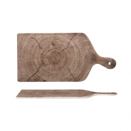 Tagliere con manico marrone cm 24x17,5