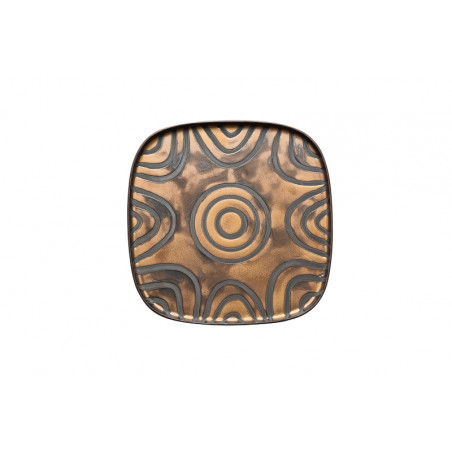 Piatto presentazione cm27x27x1,5 Goldeneye