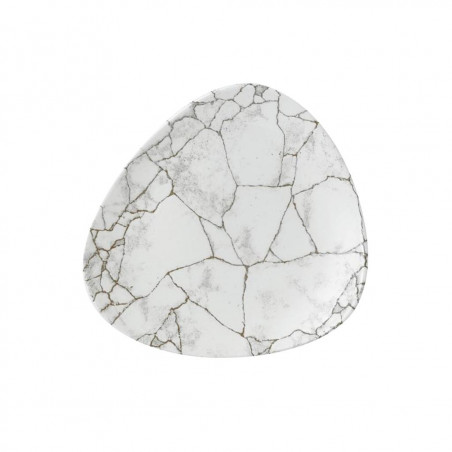 Churchill Piatto piano triangolare cm 26,5 Kintsugi