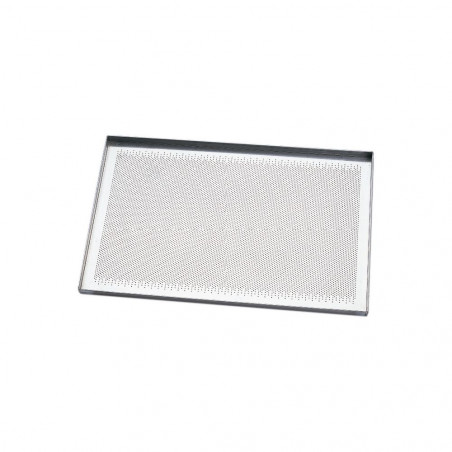 Pavoni Teglia forata in alluminio bordo piegato cm 60x40x2