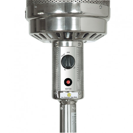 Fungo inox riscaldante a gas