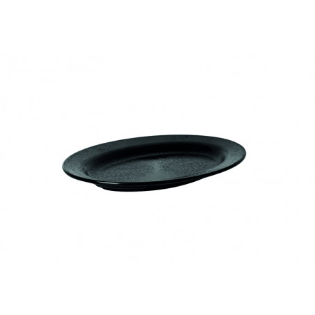 Vassoio melamina ovale Rain cm 51x36x4,5 nero