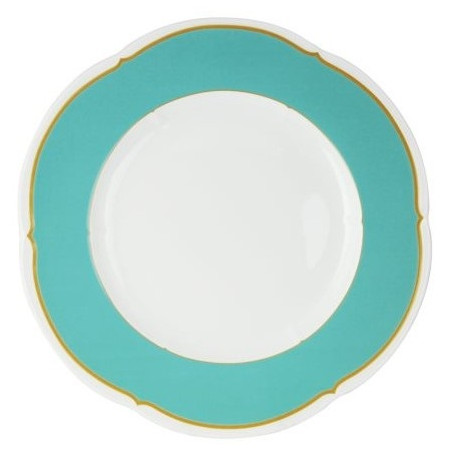 Piatto piano cm 33 Tiffany/oro Versailles