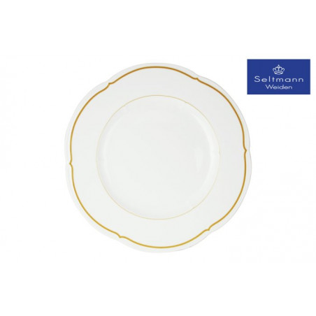 Sottopiatto cm 33 bianco/oro Versailles