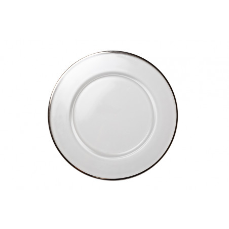 Sottopiatto cm 32 filo platino
