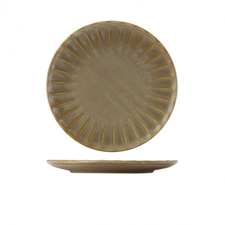 Piatto piano Terra Matt Grey cm 26