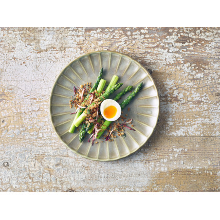 Piatto piano Terra Matt Grey cm 26