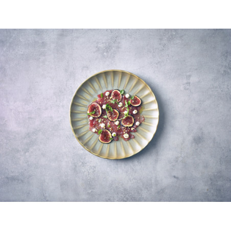 Piatto piano Terra Matt Grey cm 23,4