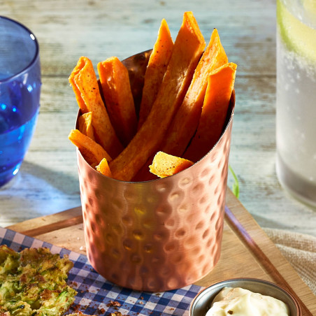 Cono angolato martellato 11.6x9.5 cm