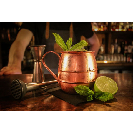 Burrel mug in rame lavorato cl 50