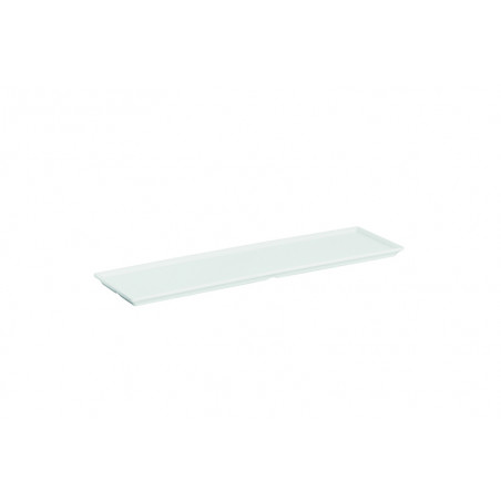 Vassoio melamina rettangolare cm 58x16x2 bianco