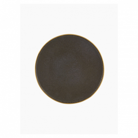 Piatto Piano Cm 18 Bronze Gold Stone