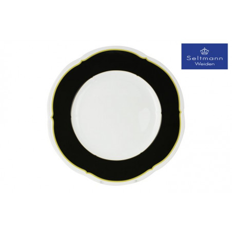 Piatto Piano Cm 33 Versaillnero/oro