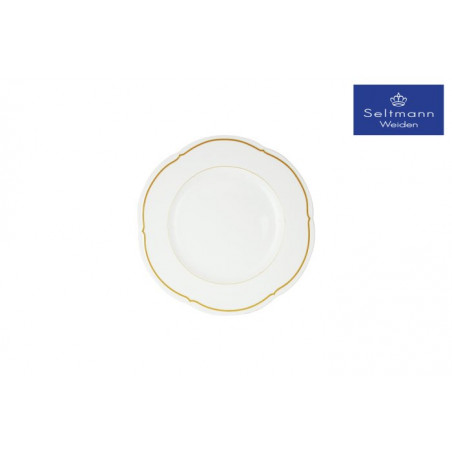 Piatto Pane Cm 18 Versaill Bianco/oro