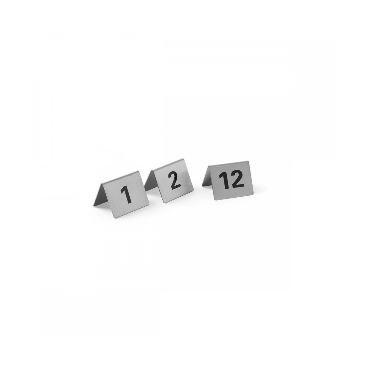 Set Targhette Numeri Tavoli1-12 Inox