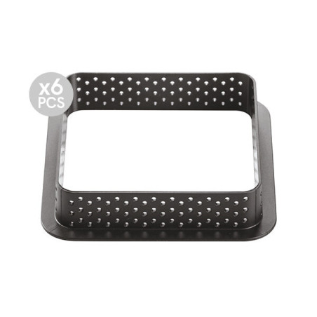 Silikomart Tarte Ring Quadro Cm 8x8x2h Pz. 6