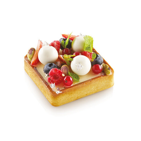 Silikomart Tarte Ring Quadro Cm 8x8x2h Pz. 6