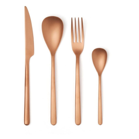 Servizio 24 Pezzi Posate Comas Canada Rame