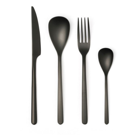 Servizio 24 Pezzi Posate Comas Canada Nero